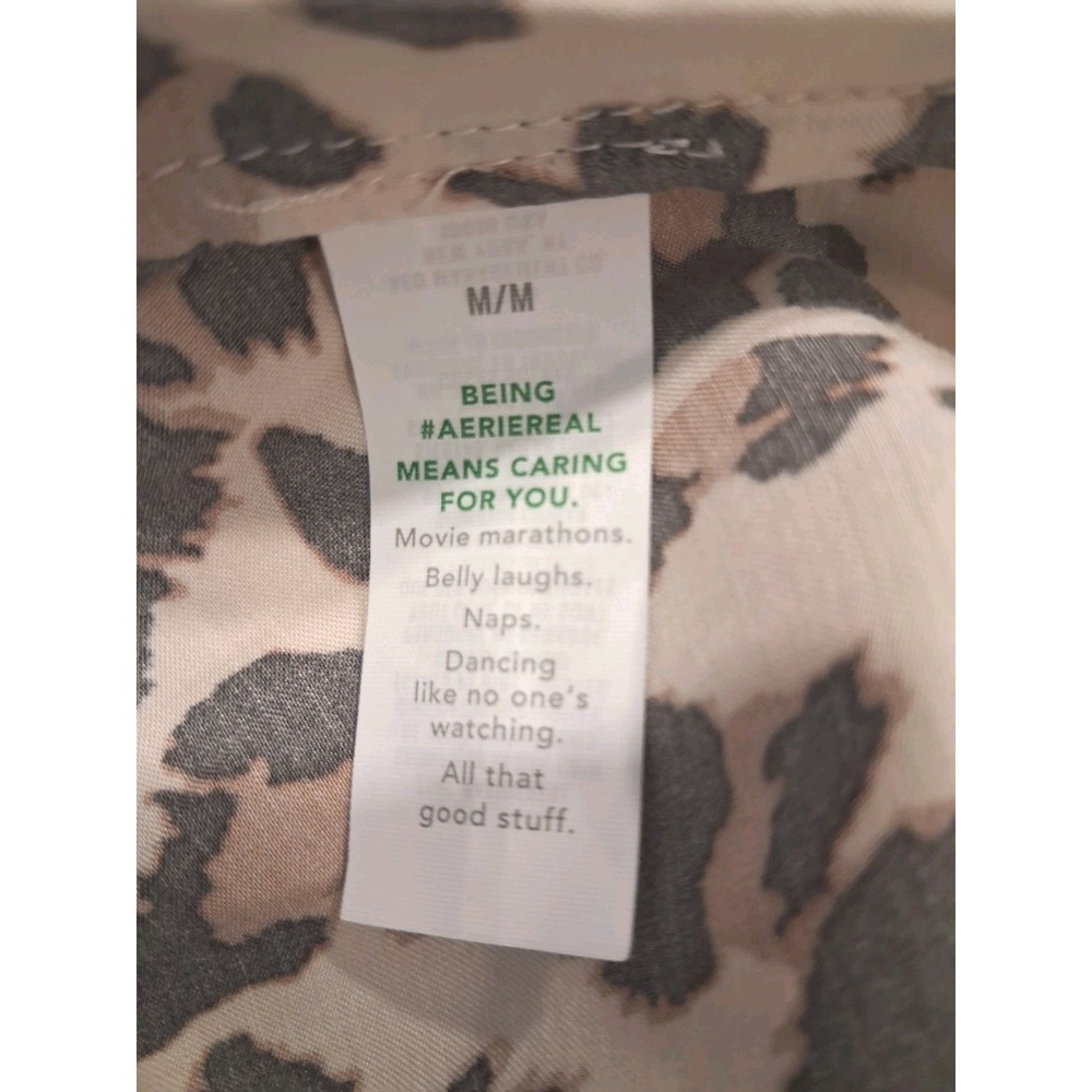 New Aerie Animal Print Slip Skirt Womens Size Medium Brunch Vacation Resort - Picture 5 of 7